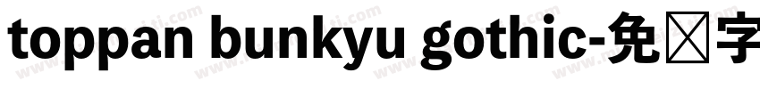 toppan bunkyu gothic字体转换